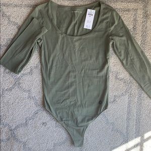 Abercrombie & Fitch | olive green bodysuit